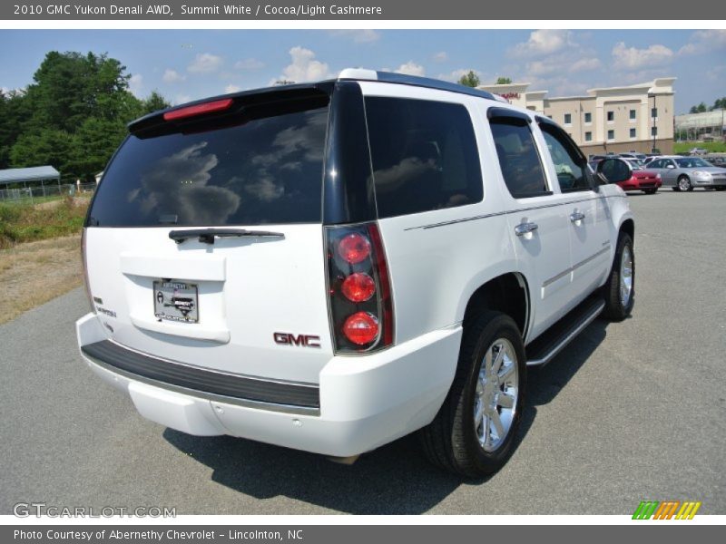 Summit White / Cocoa/Light Cashmere 2010 GMC Yukon Denali AWD
