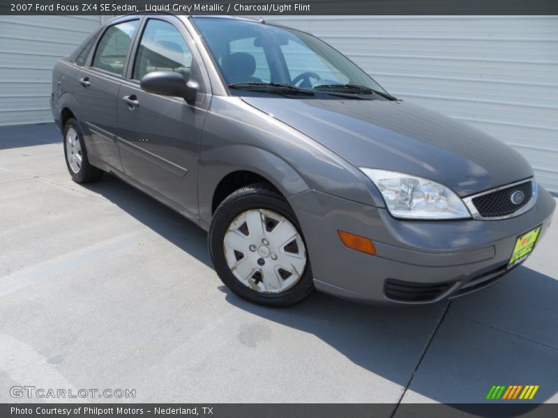 Liquid Grey Metallic / Charcoal/Light Flint 2007 Ford Focus ZX4 SE Sedan