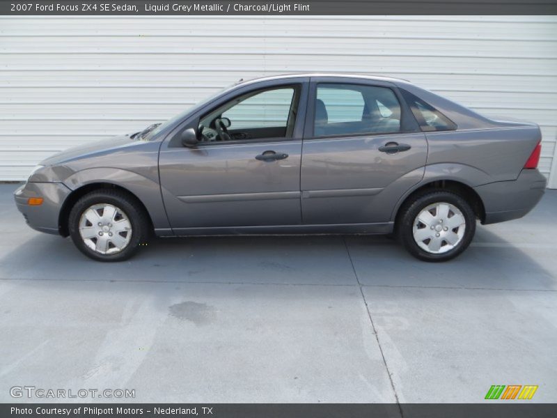 Liquid Grey Metallic / Charcoal/Light Flint 2007 Ford Focus ZX4 SE Sedan