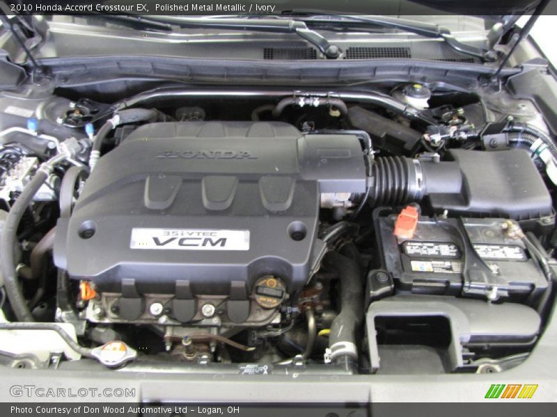 Polished Metal Metallic / Ivory 2010 Honda Accord Crosstour EX