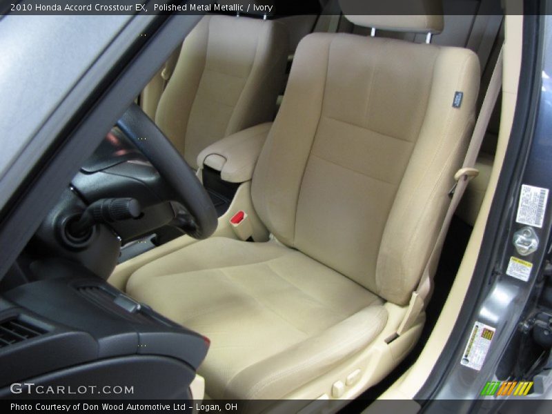 Polished Metal Metallic / Ivory 2010 Honda Accord Crosstour EX