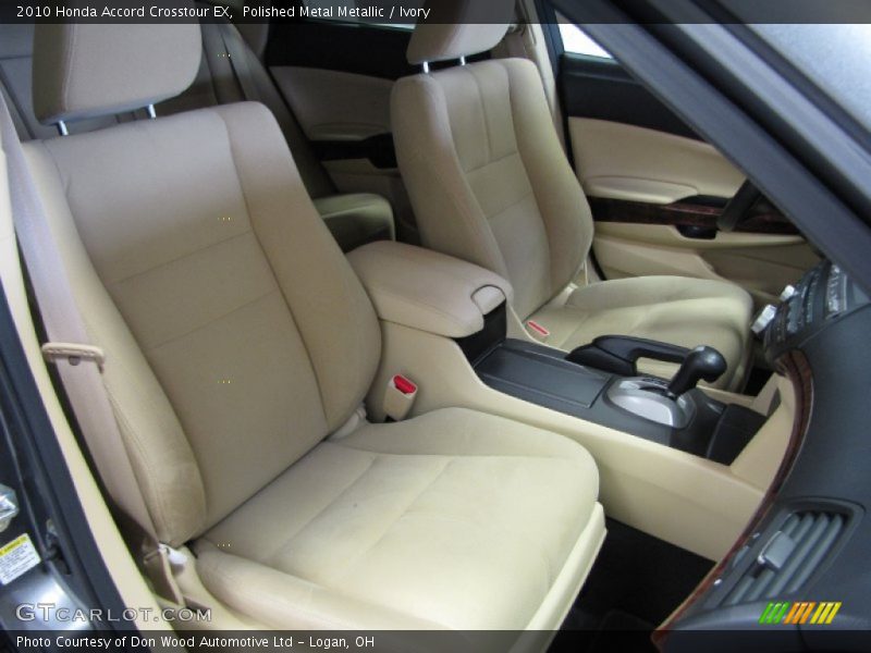 Polished Metal Metallic / Ivory 2010 Honda Accord Crosstour EX