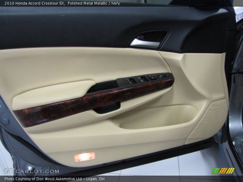 Polished Metal Metallic / Ivory 2010 Honda Accord Crosstour EX