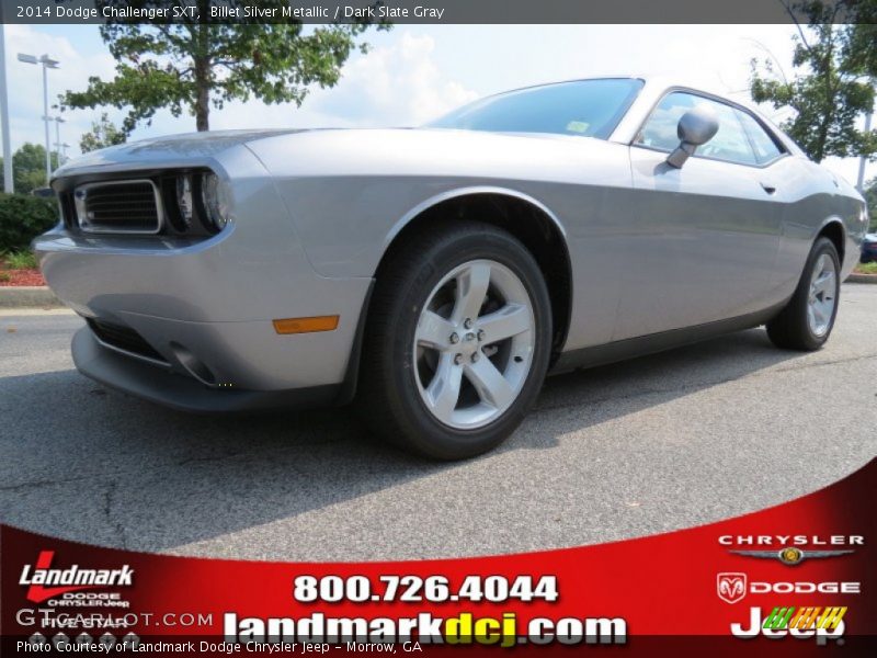 Billet Silver Metallic / Dark Slate Gray 2014 Dodge Challenger SXT