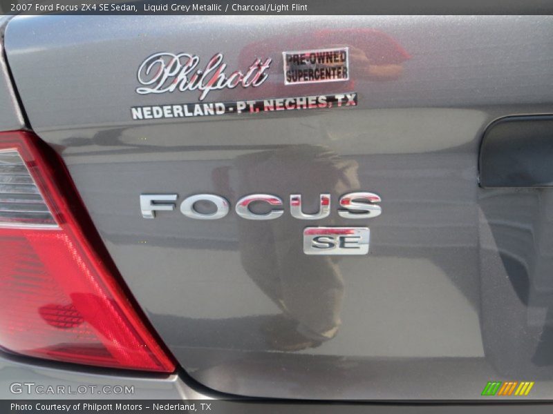 Liquid Grey Metallic / Charcoal/Light Flint 2007 Ford Focus ZX4 SE Sedan