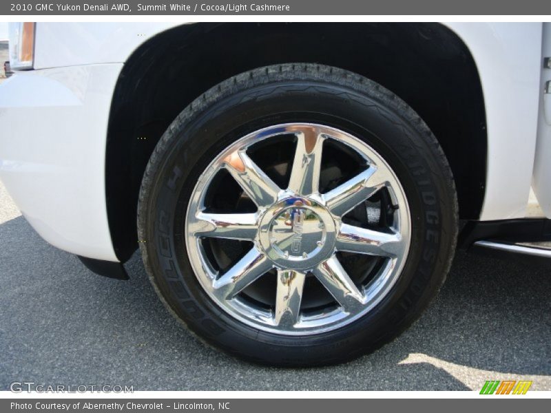 Summit White / Cocoa/Light Cashmere 2010 GMC Yukon Denali AWD