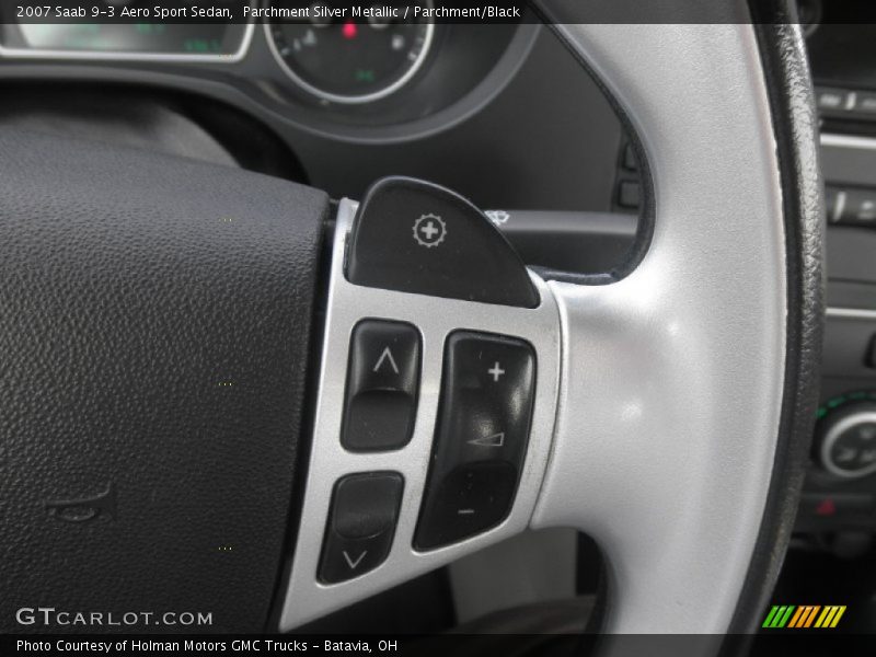 Parchment Silver Metallic / Parchment/Black 2007 Saab 9-3 Aero Sport Sedan