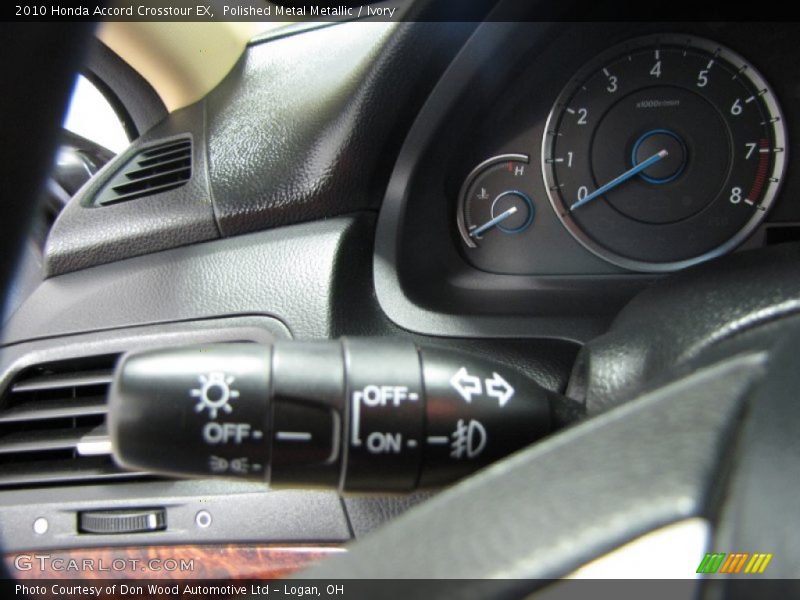 Polished Metal Metallic / Ivory 2010 Honda Accord Crosstour EX