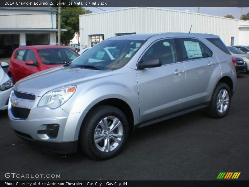 Silver Ice Metallic / Jet Black 2014 Chevrolet Equinox LS