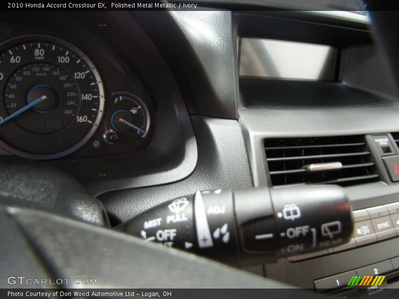 Polished Metal Metallic / Ivory 2010 Honda Accord Crosstour EX