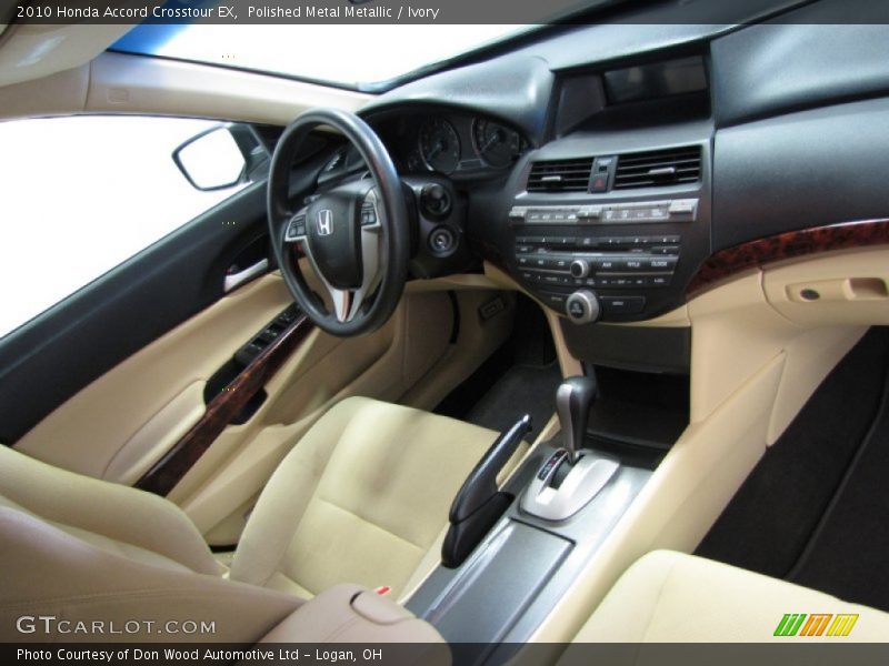 Polished Metal Metallic / Ivory 2010 Honda Accord Crosstour EX