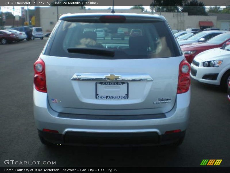 Silver Ice Metallic / Jet Black 2014 Chevrolet Equinox LS