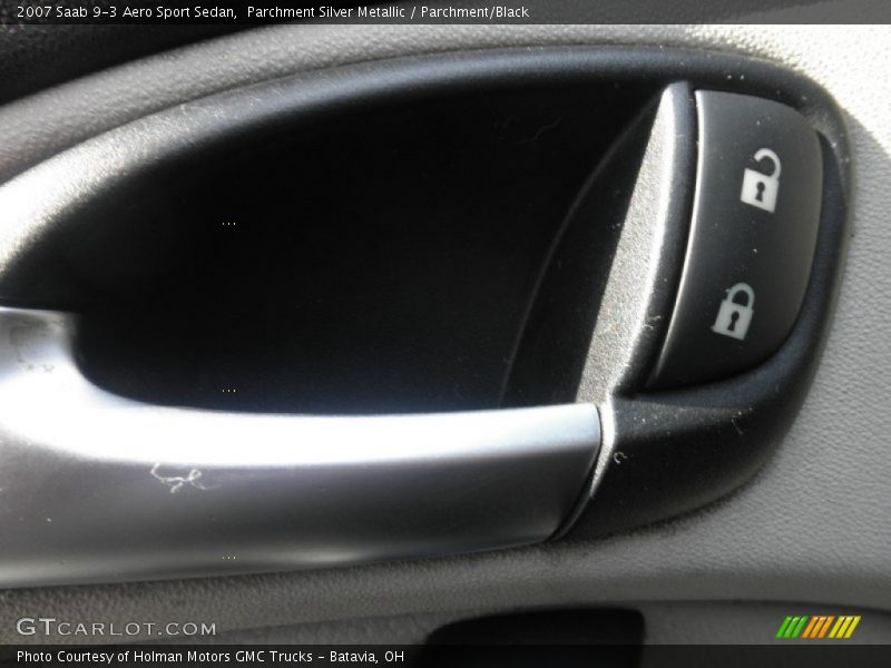 Parchment Silver Metallic / Parchment/Black 2007 Saab 9-3 Aero Sport Sedan