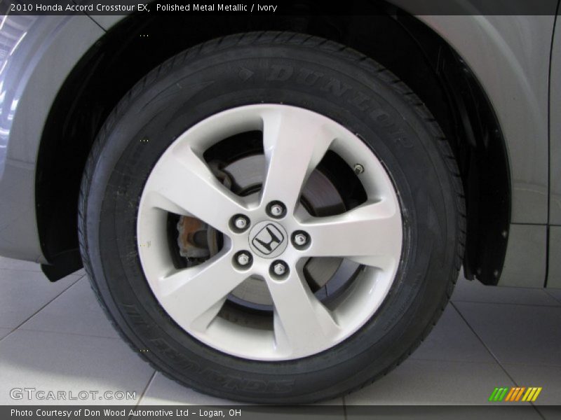 Polished Metal Metallic / Ivory 2010 Honda Accord Crosstour EX
