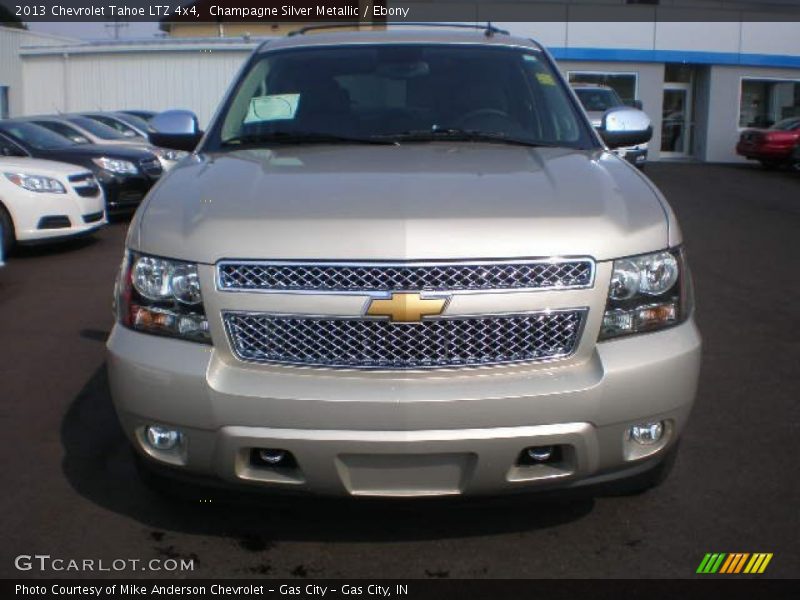 Champagne Silver Metallic / Ebony 2013 Chevrolet Tahoe LTZ 4x4