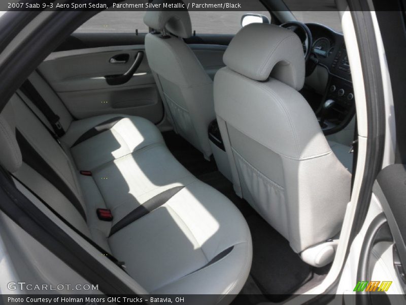 Parchment Silver Metallic / Parchment/Black 2007 Saab 9-3 Aero Sport Sedan