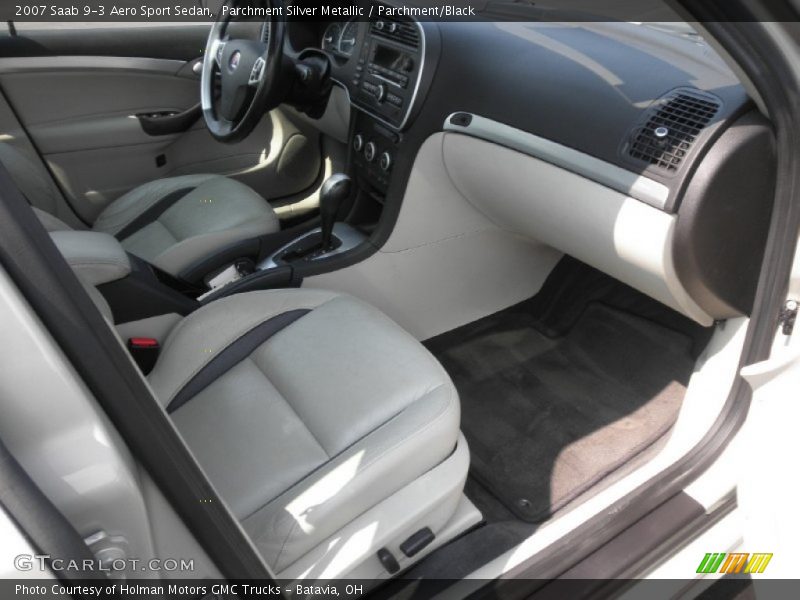 Parchment Silver Metallic / Parchment/Black 2007 Saab 9-3 Aero Sport Sedan