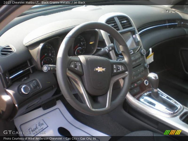 Black Granite Metallic / Jet Black 2013 Chevrolet Malibu LT