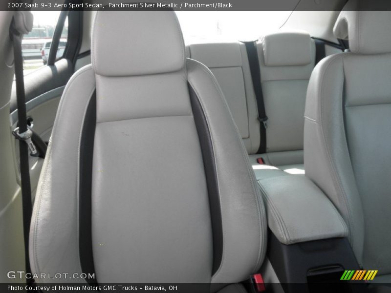 Parchment Silver Metallic / Parchment/Black 2007 Saab 9-3 Aero Sport Sedan
