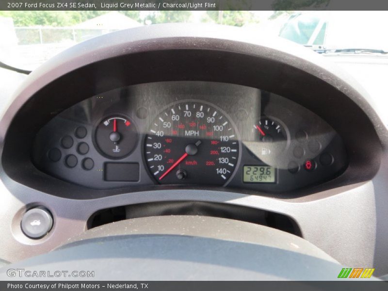 Liquid Grey Metallic / Charcoal/Light Flint 2007 Ford Focus ZX4 SE Sedan