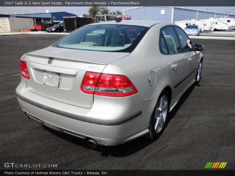 Parchment Silver Metallic / Parchment/Black 2007 Saab 9-3 Aero Sport Sedan