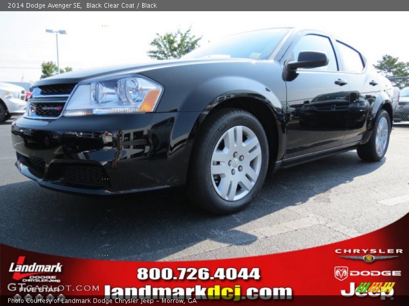 Black Clear Coat / Black 2014 Dodge Avenger SE