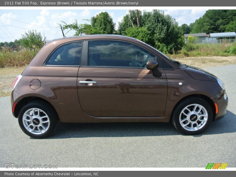 Espresso (Brown) / Tessuto Marrone/Avorio (Brown/Ivory) 2012 Fiat 500 Pop