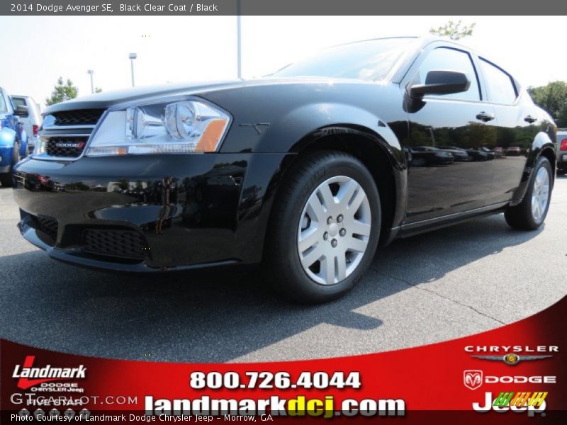 Black Clear Coat / Black 2014 Dodge Avenger SE