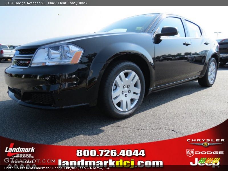 Black Clear Coat / Black 2014 Dodge Avenger SE