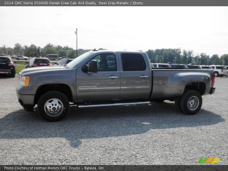  2014 Sierra 3500HD Denali Crew Cab 4x4 Dually Steel Gray Metallic