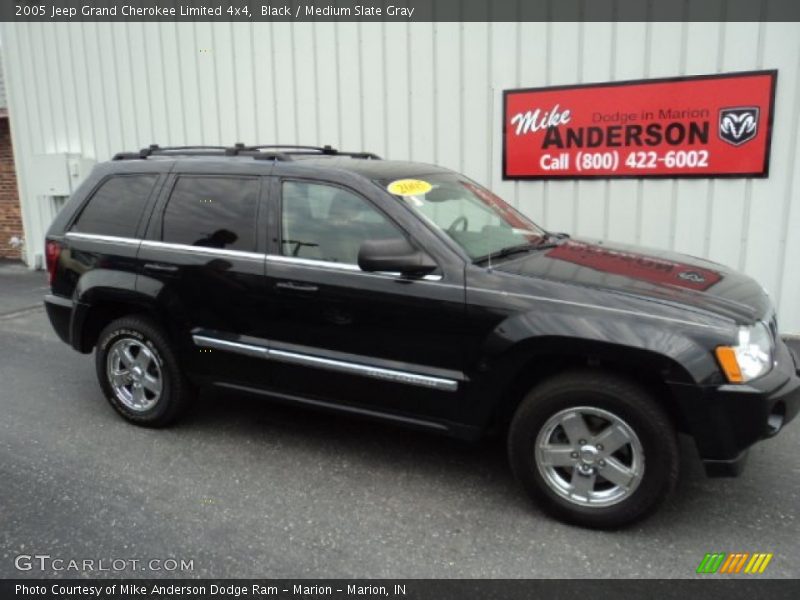 Black / Medium Slate Gray 2005 Jeep Grand Cherokee Limited 4x4