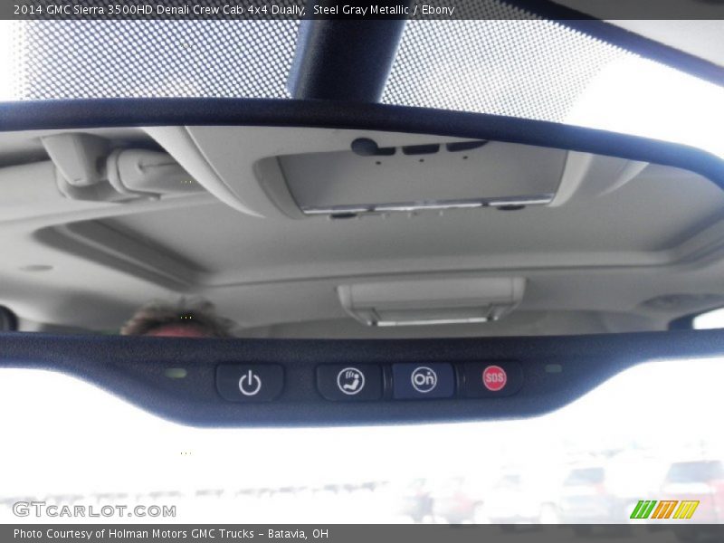 Steel Gray Metallic / Ebony 2014 GMC Sierra 3500HD Denali Crew Cab 4x4 Dually