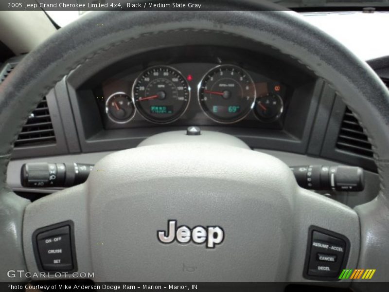 Black / Medium Slate Gray 2005 Jeep Grand Cherokee Limited 4x4