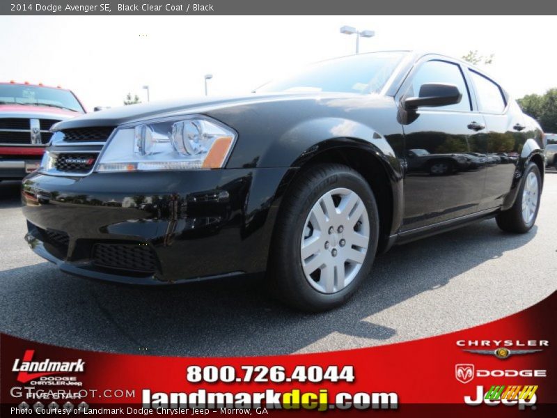 Black Clear Coat / Black 2014 Dodge Avenger SE