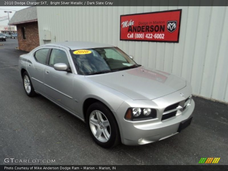 Bright Silver Metallic / Dark Slate Gray 2010 Dodge Charger SXT