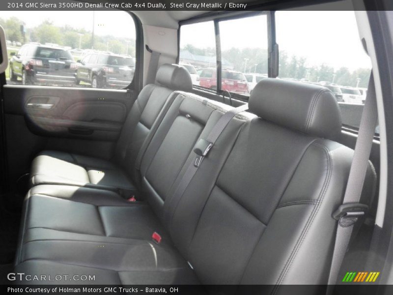 Steel Gray Metallic / Ebony 2014 GMC Sierra 3500HD Denali Crew Cab 4x4 Dually