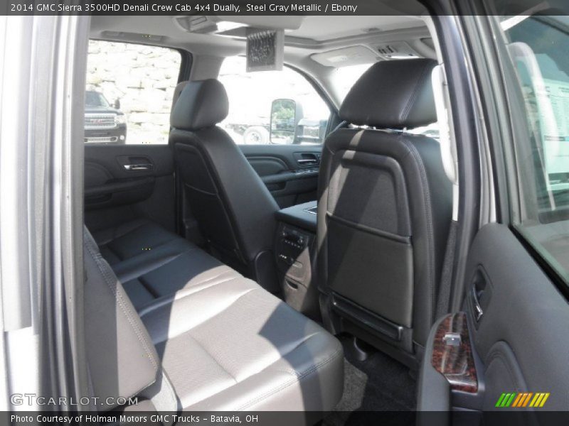 Steel Gray Metallic / Ebony 2014 GMC Sierra 3500HD Denali Crew Cab 4x4 Dually