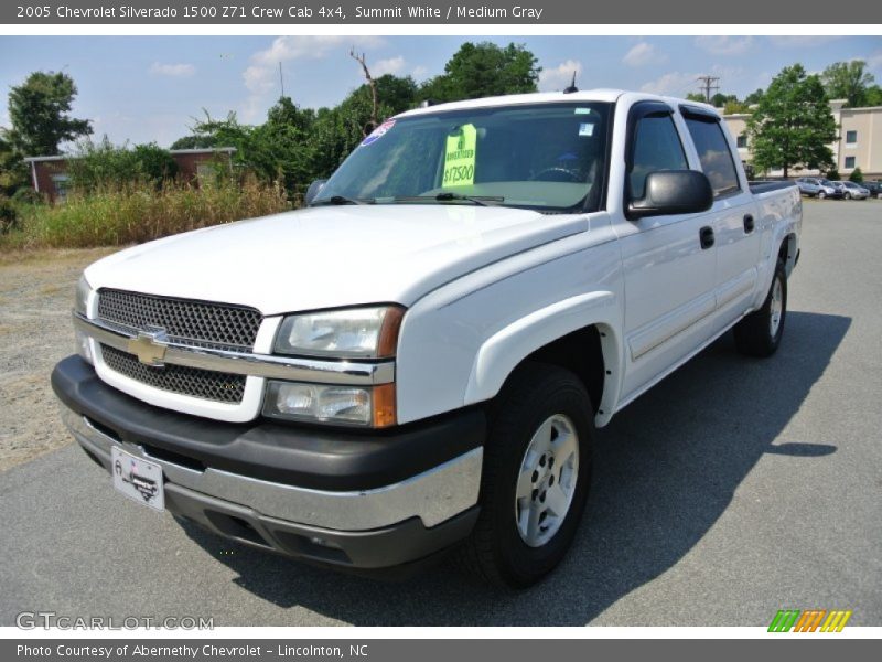 Summit White / Medium Gray 2005 Chevrolet Silverado 1500 Z71 Crew Cab 4x4