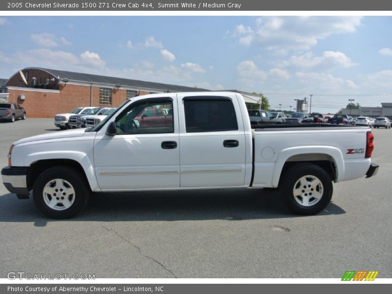 Summit White / Medium Gray 2005 Chevrolet Silverado 1500 Z71 Crew Cab 4x4