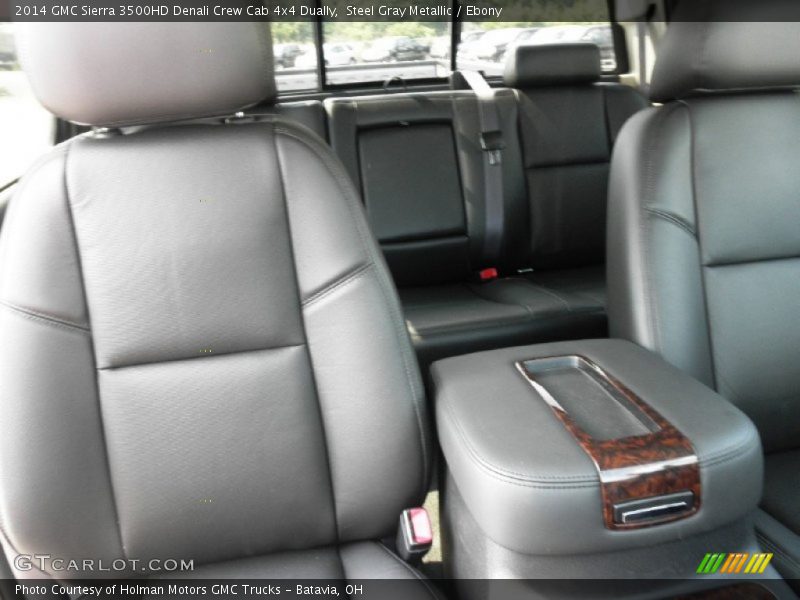 Steel Gray Metallic / Ebony 2014 GMC Sierra 3500HD Denali Crew Cab 4x4 Dually