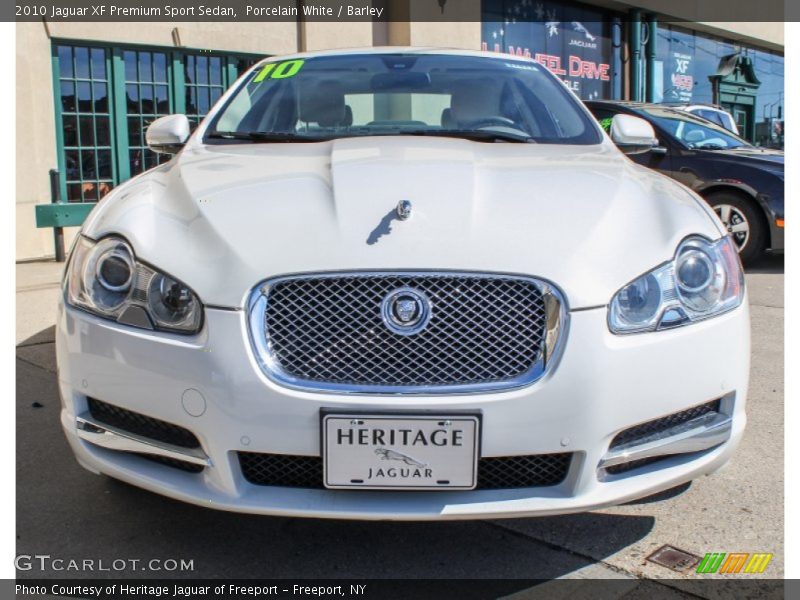 Porcelain White / Barley 2010 Jaguar XF Premium Sport Sedan