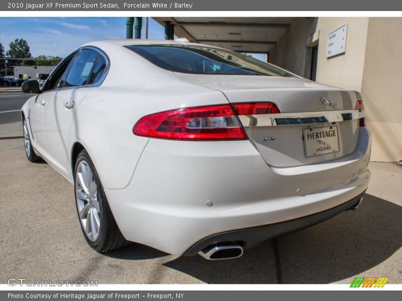 Porcelain White / Barley 2010 Jaguar XF Premium Sport Sedan