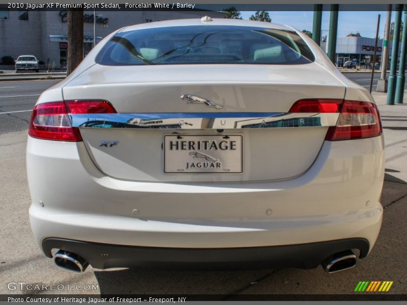 Porcelain White / Barley 2010 Jaguar XF Premium Sport Sedan