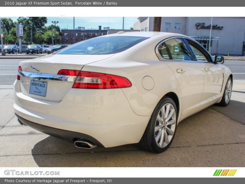 Porcelain White / Barley 2010 Jaguar XF Premium Sport Sedan