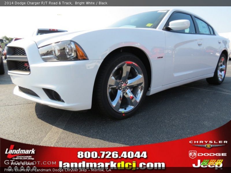 Bright White / Black 2014 Dodge Charger R/T Road & Track