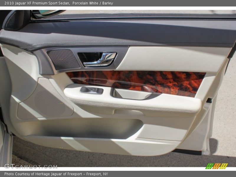 Porcelain White / Barley 2010 Jaguar XF Premium Sport Sedan