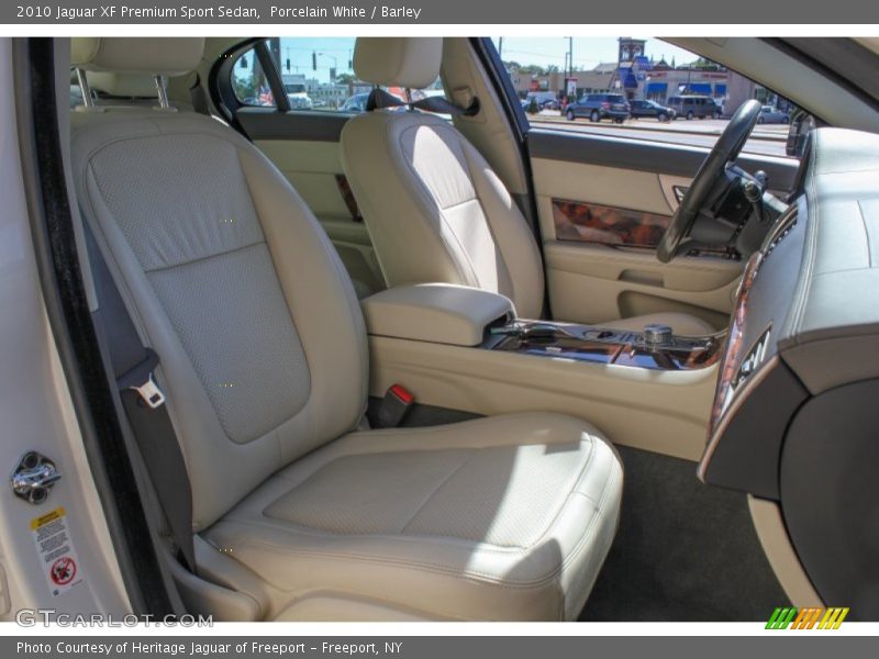 Porcelain White / Barley 2010 Jaguar XF Premium Sport Sedan