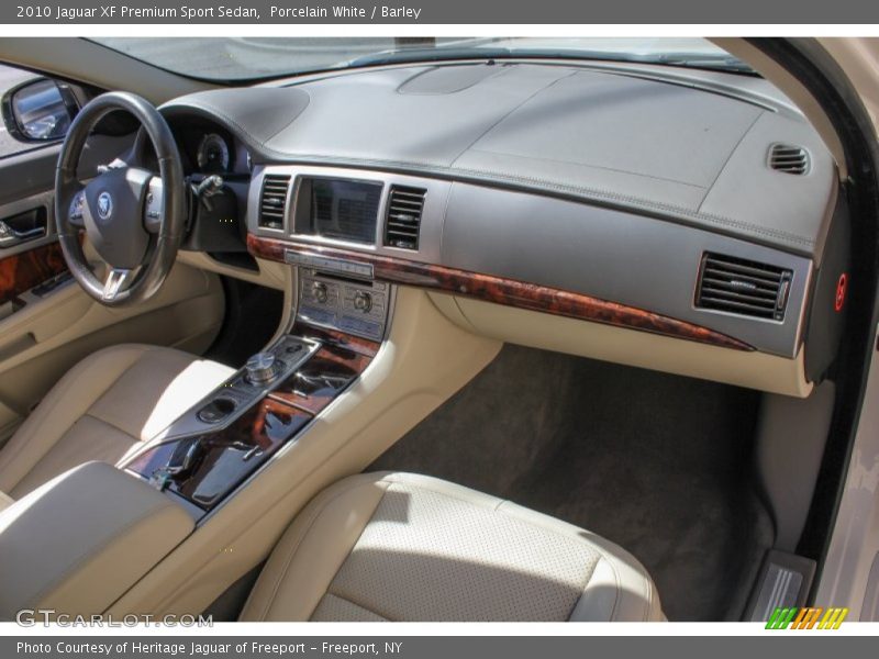 Porcelain White / Barley 2010 Jaguar XF Premium Sport Sedan