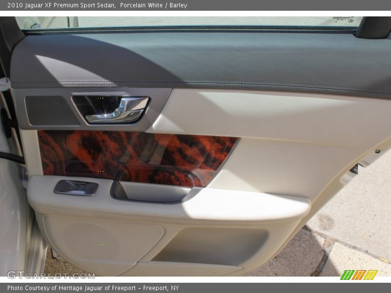 Porcelain White / Barley 2010 Jaguar XF Premium Sport Sedan