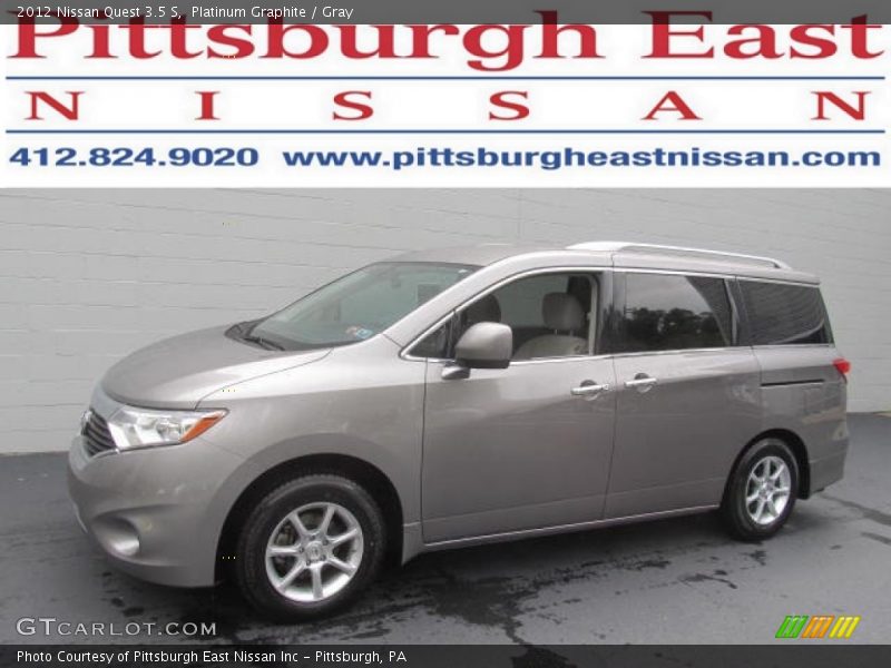 Platinum Graphite / Gray 2012 Nissan Quest 3.5 S